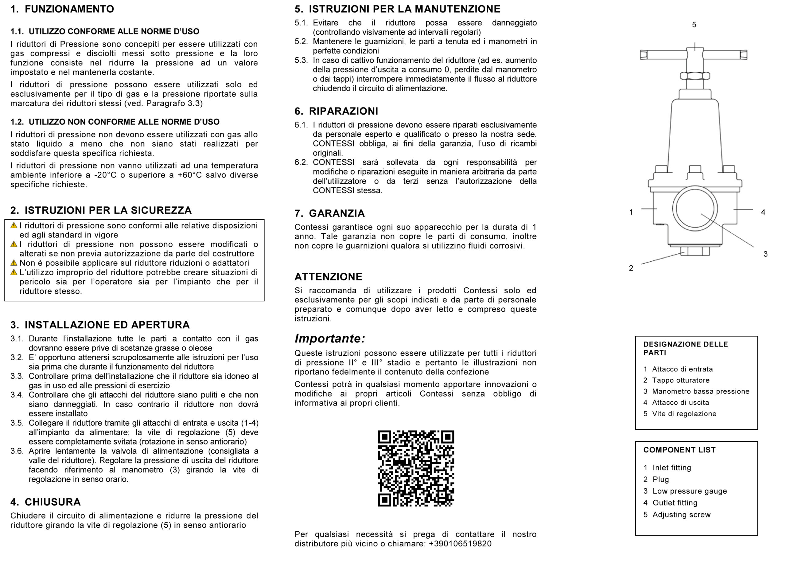 CONTESSI R 121 Series Pressure Regulators For Gas Distribution Systems_Pressure_Regulator_R- M_RP2_rev02 - riduttori di pressione II e III stadio (2)-1